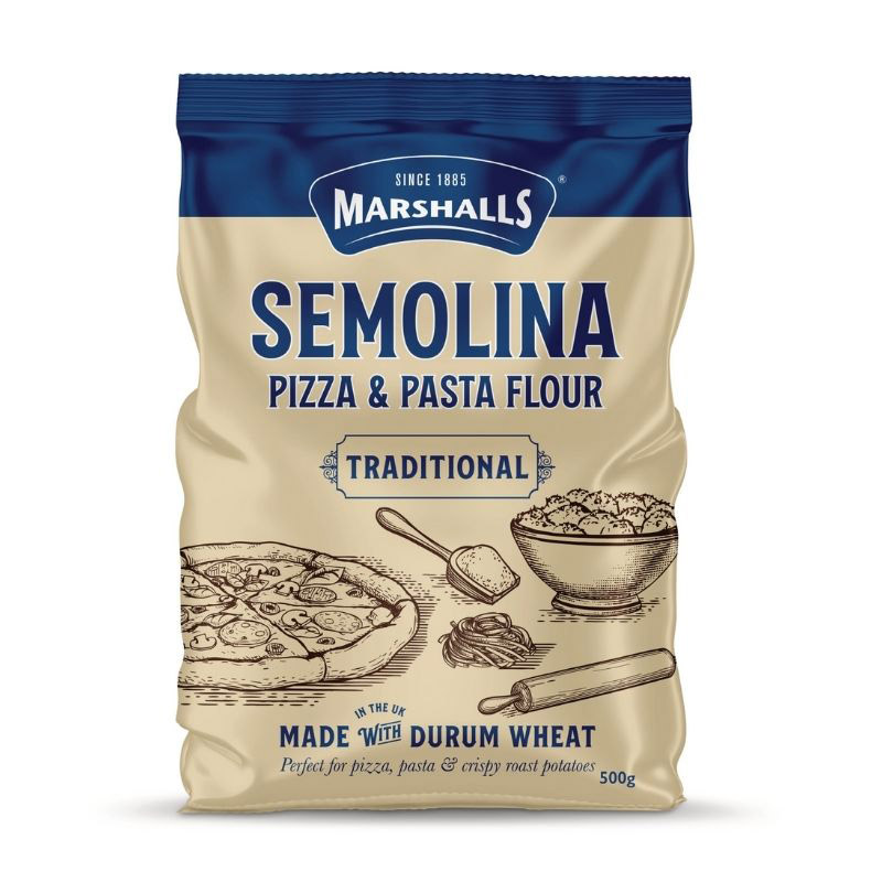 Marshalls Traditional Semolina Pizza & Pasta Flour (500g)